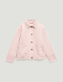 Pure Cotton Collared Utility Jacket