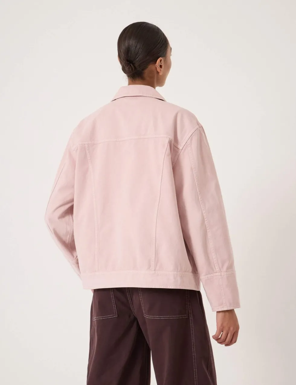 Pure Cotton Collared Utility Jacket