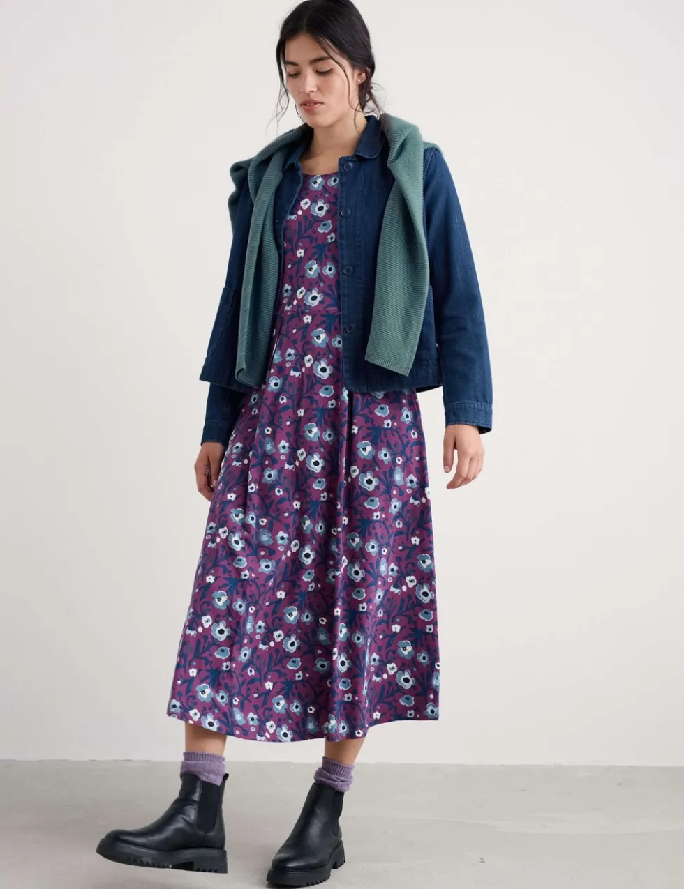 Pure Cotton Collared Utility Jacket