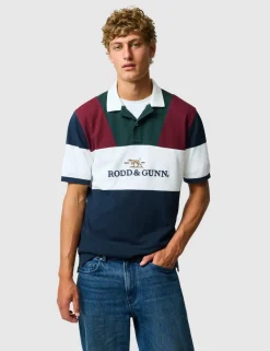 Pure Cotton Colour Block Polo Shirt