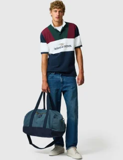Pure Cotton Colour Block Polo Shirt
