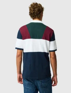 Pure Cotton Colour Block Polo Shirt