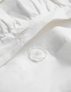 Pure Cotton Contrast Double Ruffle Bedding Set