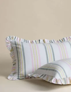 Pure Cotton Contrast Stripe Bedding Set