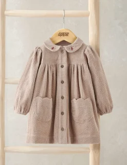 Pure Cotton Cord Collared Dress (0 Mths-3 Yrs)