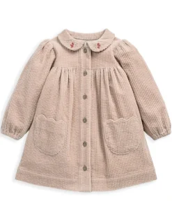 Pure Cotton Cord Collared Dress (0 Mths-3 Yrs)