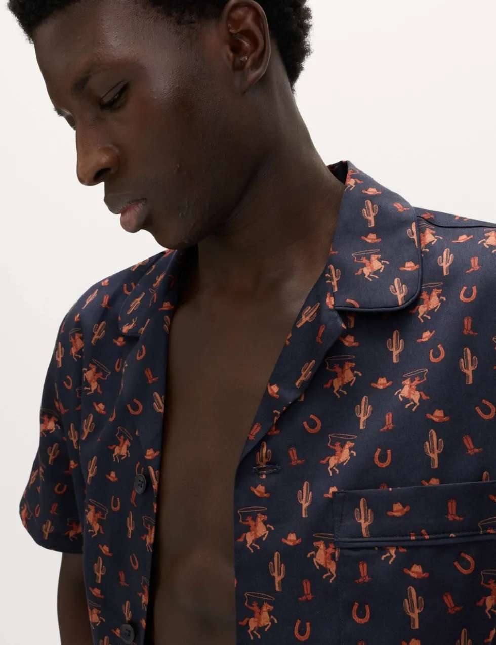 Pure Cotton Cowboy Print Pyjama Set