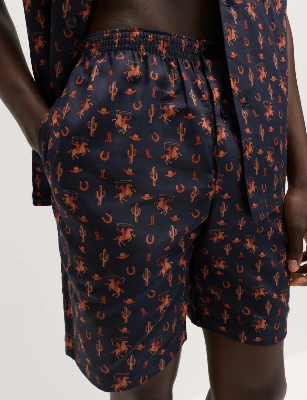 Pure Cotton Cowboy Print Pyjama Set
