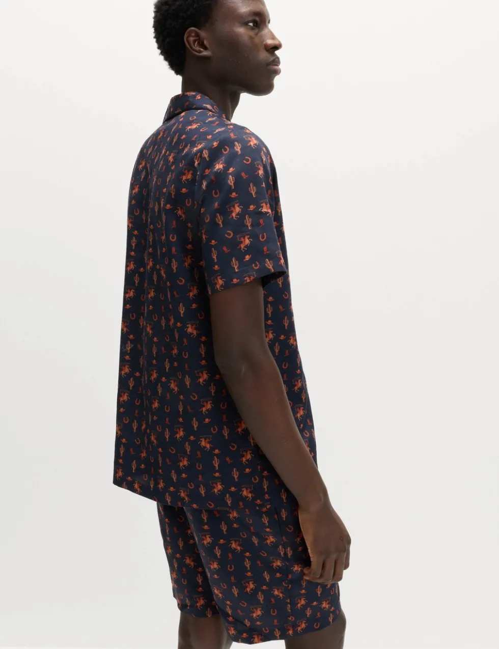 Pure Cotton Cowboy Print Pyjama Set