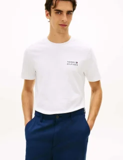 Pure Cotton Crew Neck Back Graphic T-Shirt