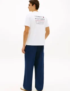 Pure Cotton Crew Neck Back Graphic T-Shirt