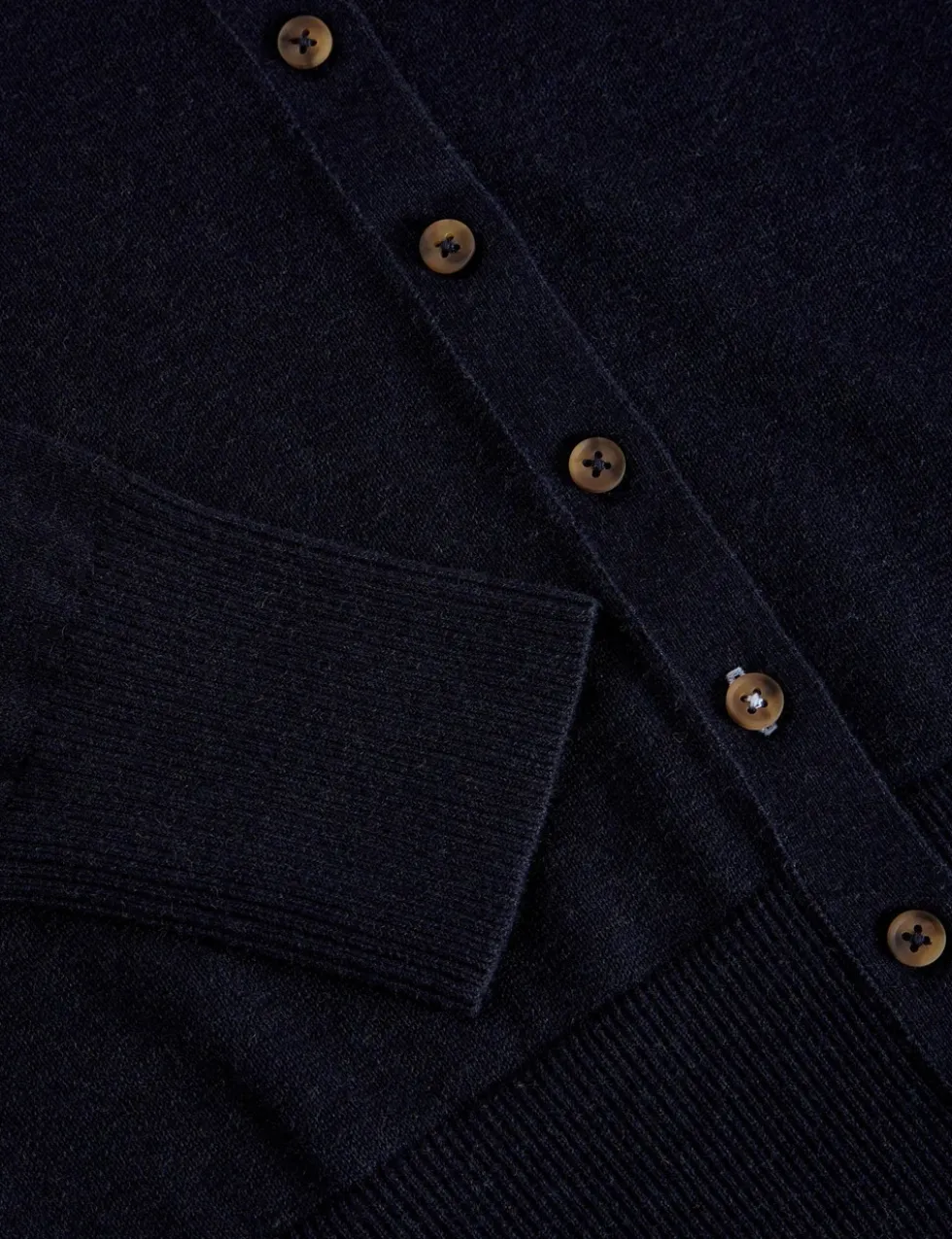 Pure Cotton Crew Neck Button Through Cardigan