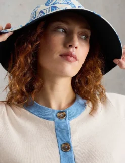 Pure Cotton Crew Neck Button Through Cardigan