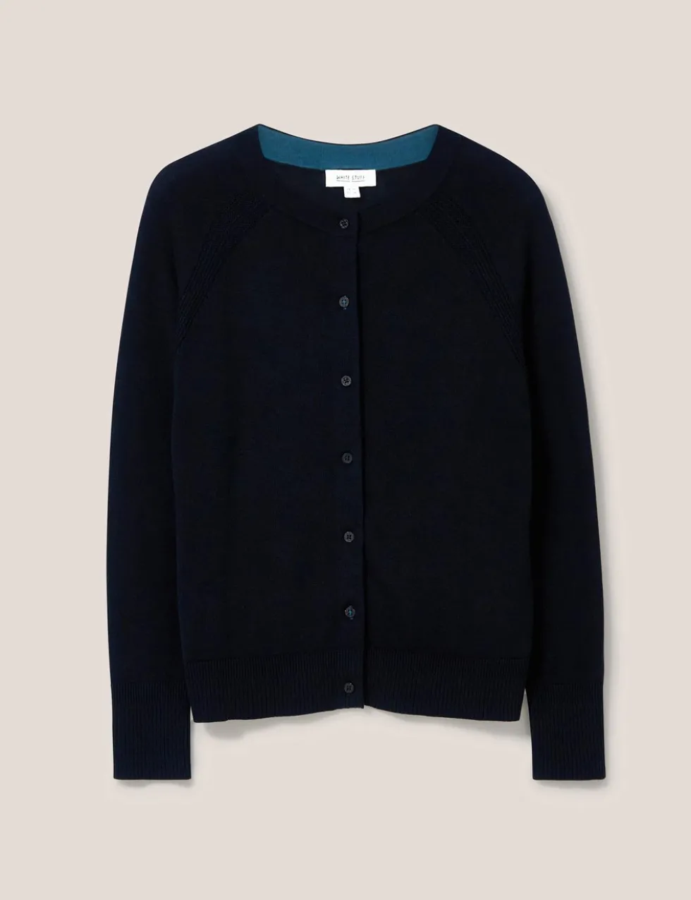Pure Cotton Crew Neck Cardigan
