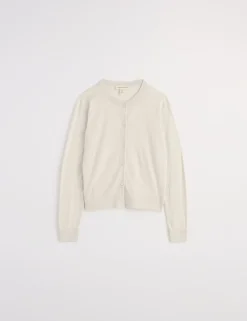 Pure Cotton Crew Neck Cardigan