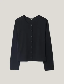 Pure Cotton Crew Neck Cardigan