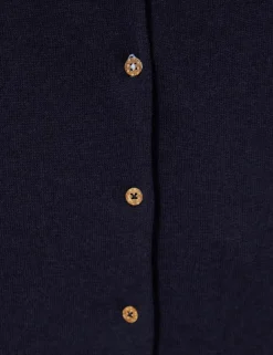 Pure Cotton Crew Neck Cardigan