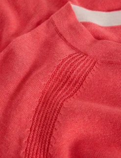 Pure Cotton Crew Neck Cardigan