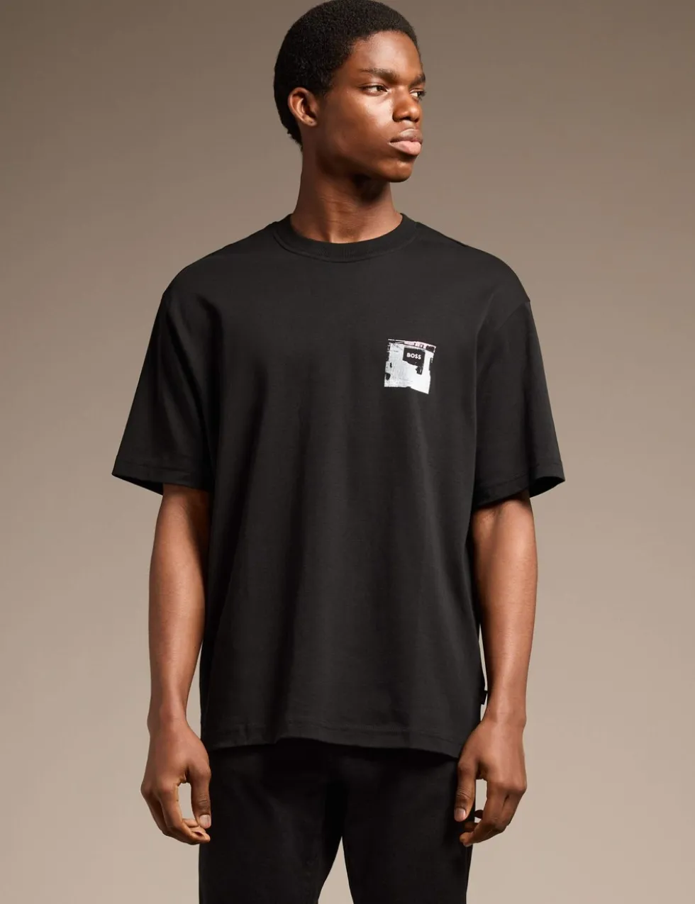 Pure Cotton Crew Neck Graphic T-Shirt