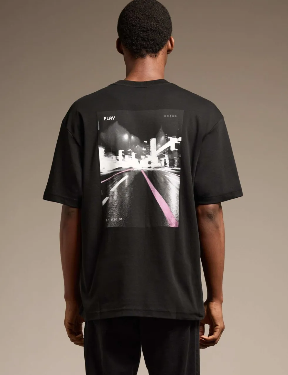 Pure Cotton Crew Neck Graphic T-Shirt