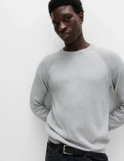 Pure Cotton Crew Neck Jumper