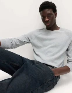 Pure Cotton Crew Neck Jumper