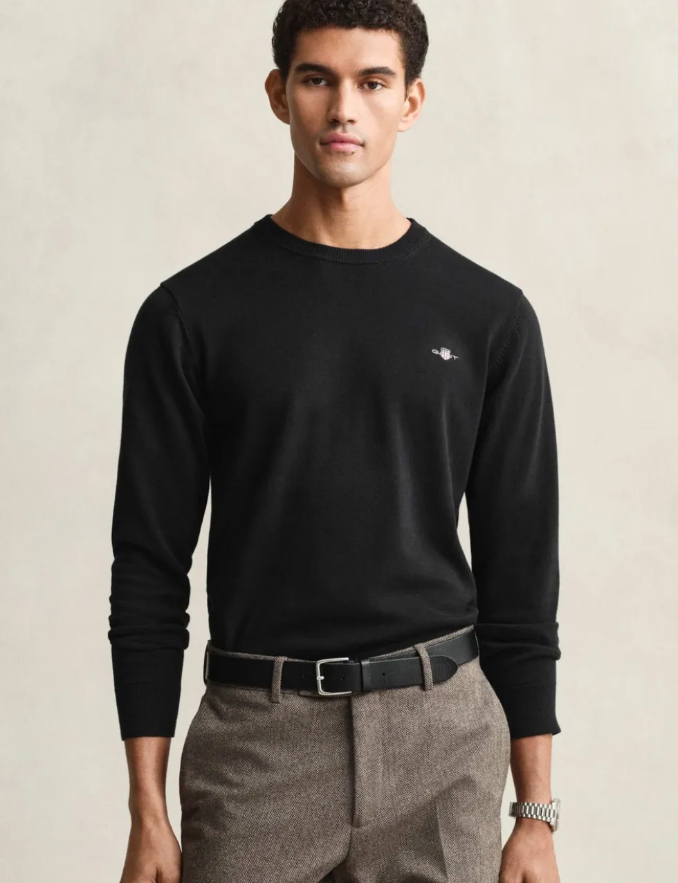 Pure Cotton Crew Neck Jumper
