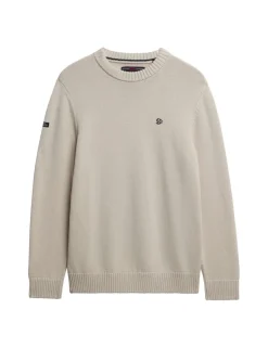Pure Cotton Crew Neck Jumper