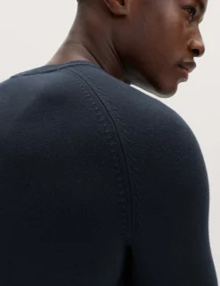 Pure Cotton Crew Neck Jumper