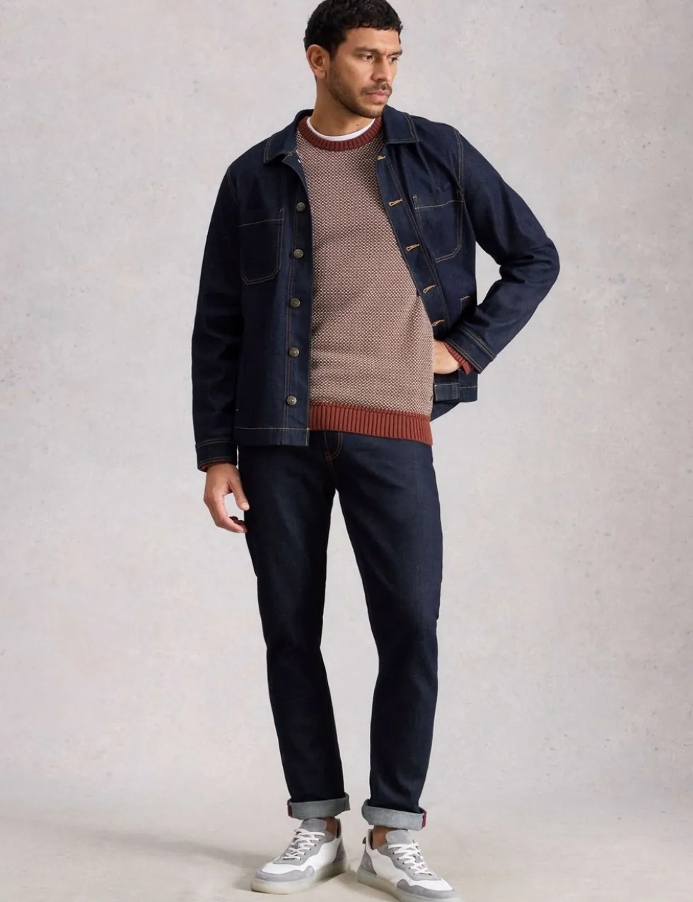 Pure Cotton Crew Neck Jumper