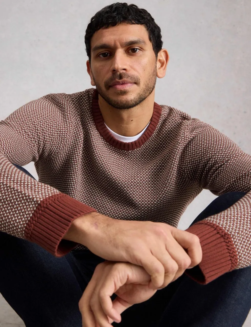 Pure Cotton Crew Neck Jumper