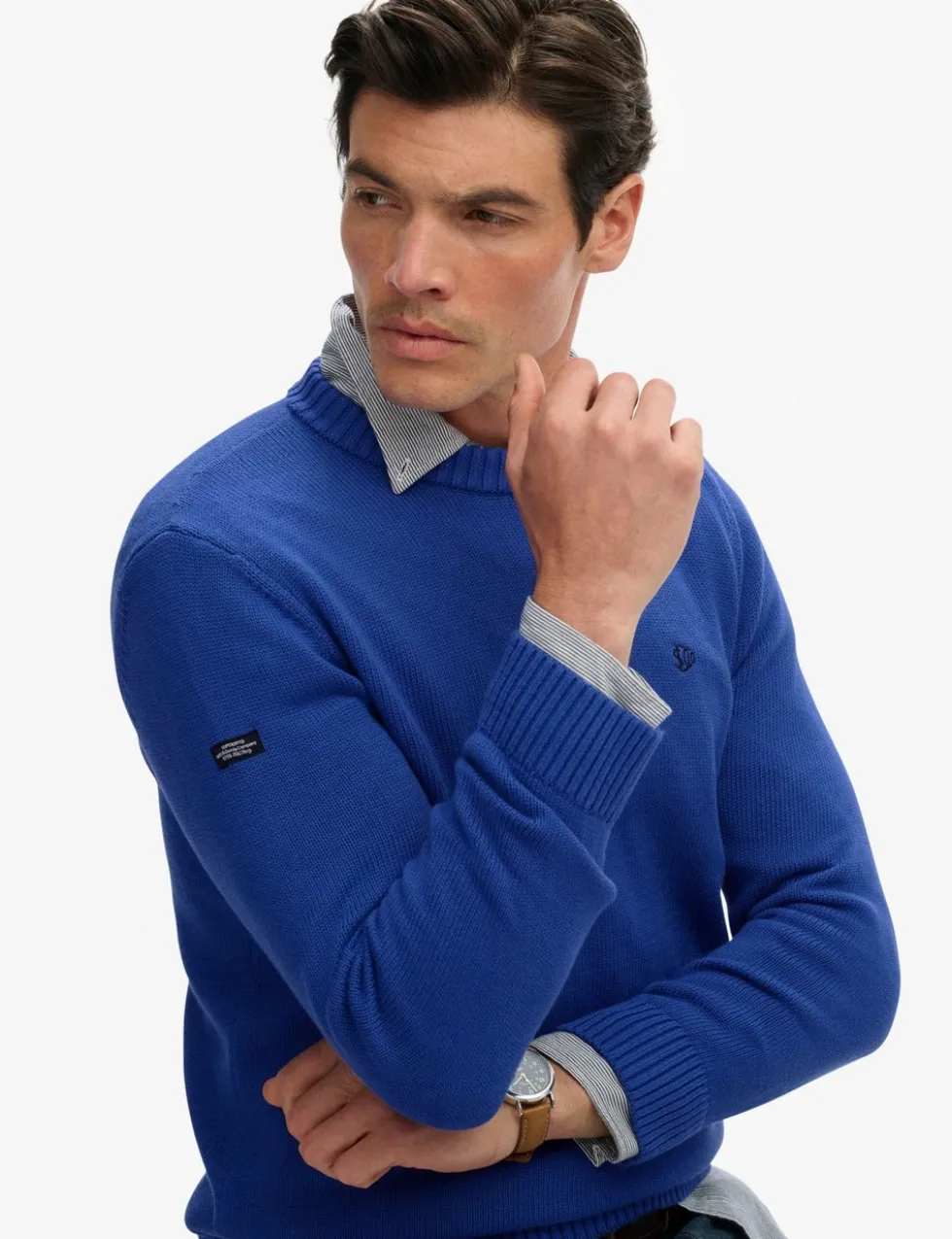 Pure Cotton Crew Neck Jumper
