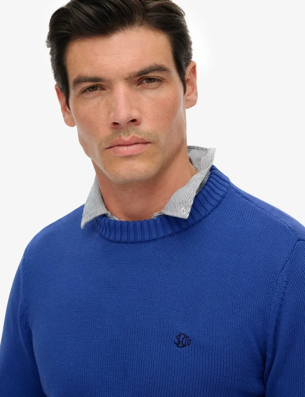 Pure Cotton Crew Neck Jumper