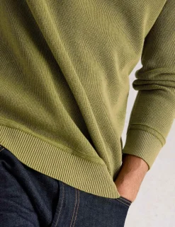 Pure Cotton Crew Neck Jumper
