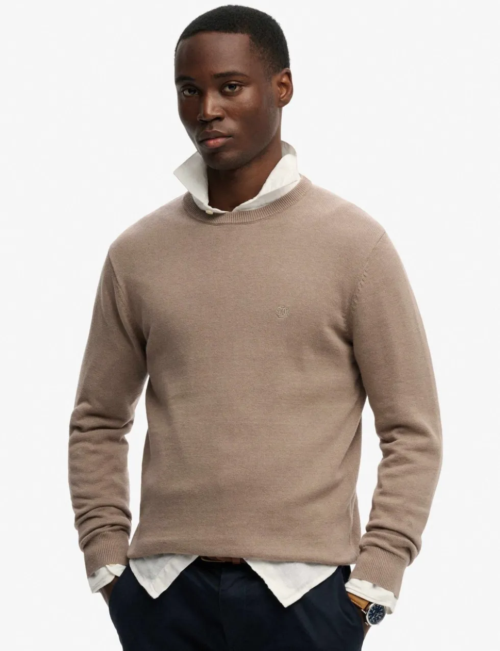 Pure Cotton Crew Neck Jumper