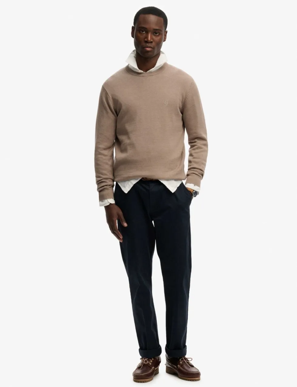 Pure Cotton Crew Neck Jumper