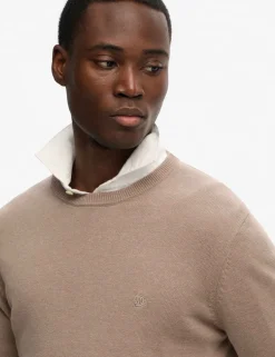 Pure Cotton Crew Neck Jumper