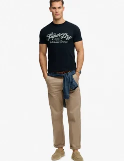 Pure Cotton Crew Neck Logo Graphic T-Shirt