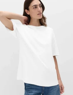 Pure Cotton Crew Neck Oversized T-Shirt