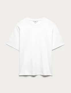 Pure Cotton Crew Neck Oversized T-Shirt