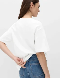 Pure Cotton Crew Neck Oversized T-Shirt