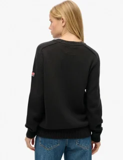 Pure Cotton Crew Neck Relaxed Jumper