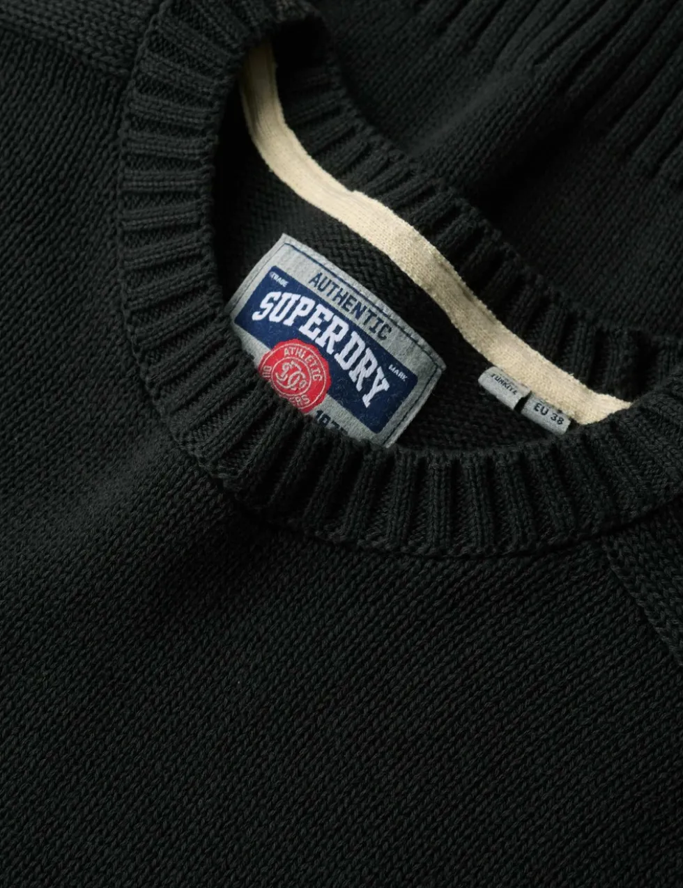 Pure Cotton Crew Neck Relaxed Jumper