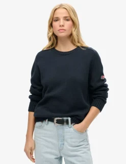 Pure Cotton Crew Neck Relaxed Jumper
