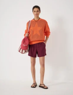 Pure Cotton Crew Neck Star Jumper