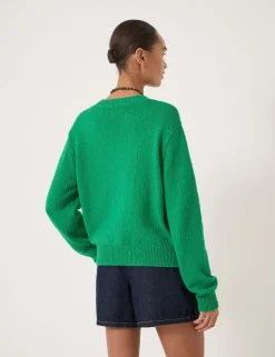 Pure Cotton Crew Neck Star Graphic Jumper