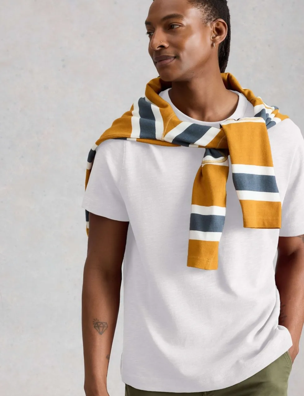 Pure Cotton Crew Neck T-Shirt