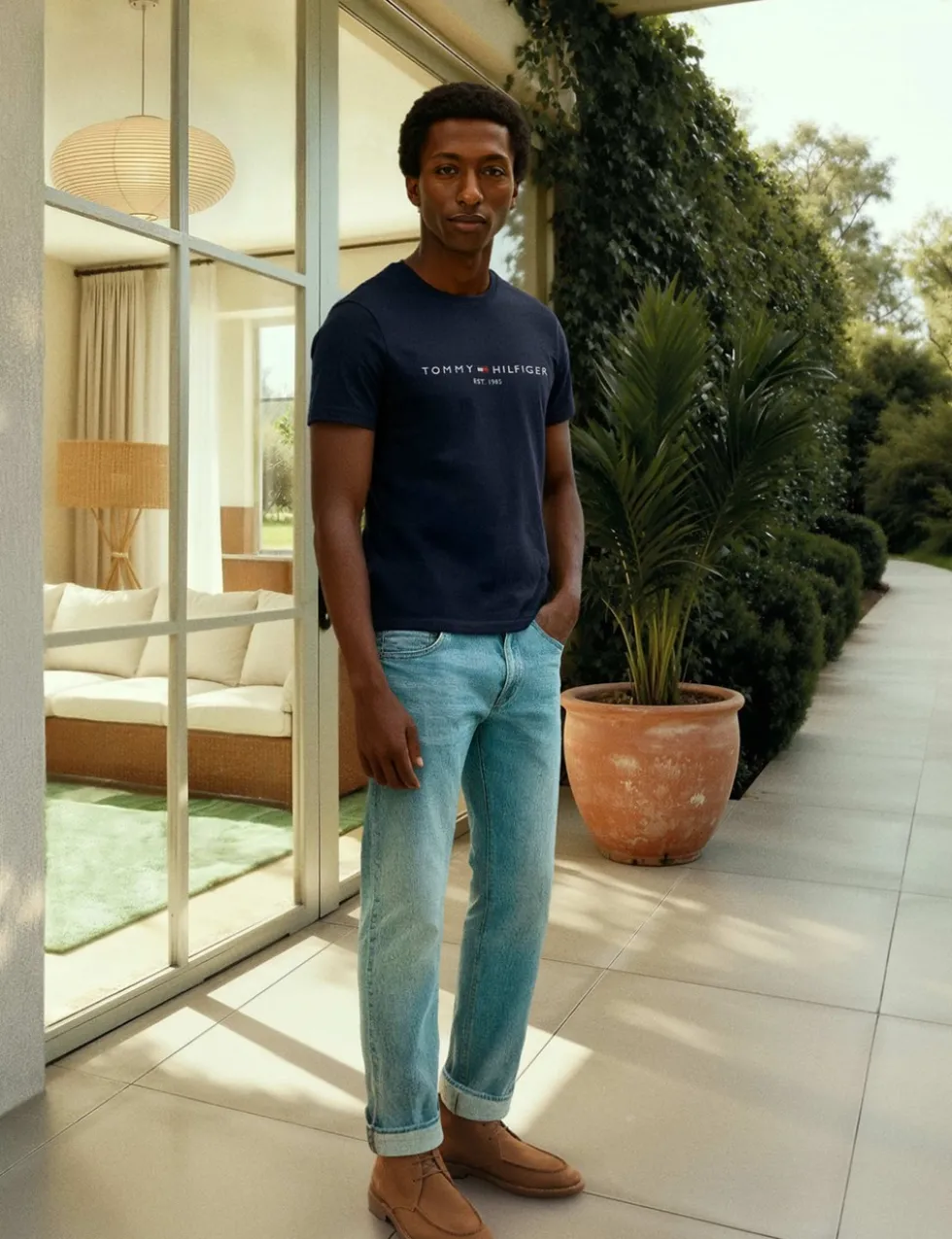 Pure Cotton Crew Neck T-Shirt