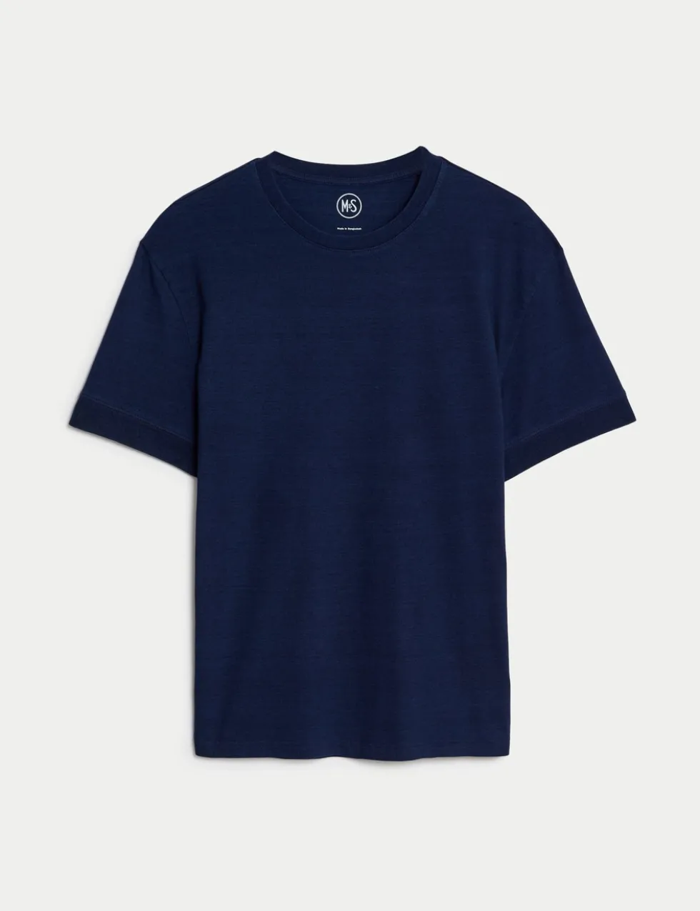 Pure Cotton Crew Neck T-Shirt