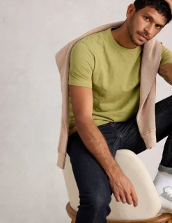 Pure Cotton Crew Neck T-Shirt